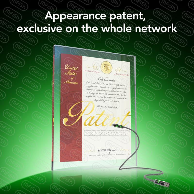 Mfish Armored Dragon I 4-In-1 Multi 240W Fast Charging Cable with USB a Type C Lightning for Iphone17&Samsung Laptops Charger