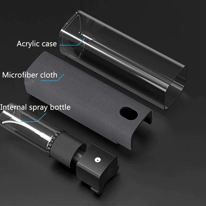 2In1 Microfiber Screen Cleaner Spray Bottle Set Mobile Phone Ipad Computer Microfiber Cloth Wipe Iphone Cleaning Glasses Wipes