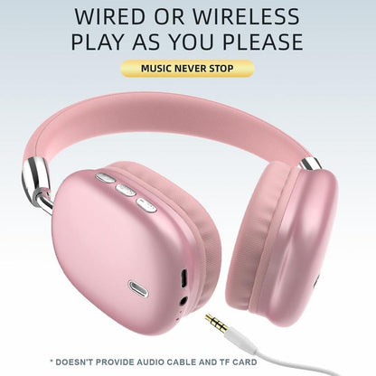 New Wireless Headset, Hifi Clear Call, Comfortable Fit with Head, Foldable, Rotatable, Stretchable. Compatible with Mobile Phones, Computers, MP3 and Other Devices. Wireless Headphones (Pink),Tiktokshopbacktoschool,Christmas Decorations,Black Friday Deals