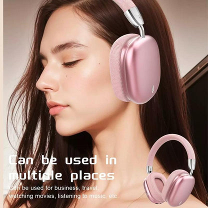 New Wireless Headset, Hifi Clear Call, Comfortable Fit with Head, Foldable, Rotatable, Stretchable. Compatible with Mobile Phones, Computers, MP3 and Other Devices. Wireless Headphones (Pink),Tiktokshopbacktoschool,Christmas Decorations,Black Friday Deals
