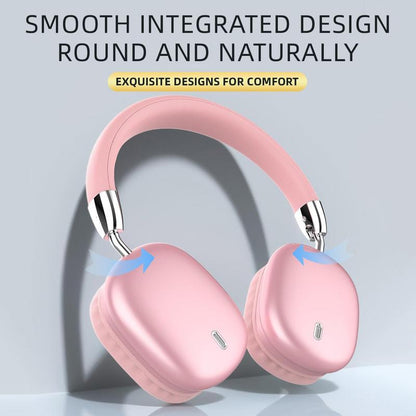 New Wireless Headset, Hifi Clear Call, Comfortable Fit with Head, Foldable, Rotatable, Stretchable. Compatible with Mobile Phones, Computers, MP3 and Other Devices. Wireless Headphones (Pink),Tiktokshopbacktoschool,Christmas Decorations,Black Friday Deals