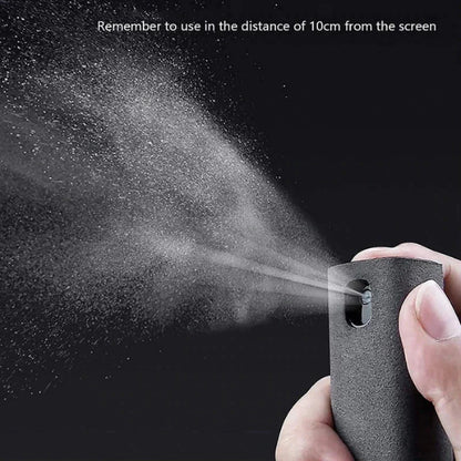 2In1 Microfiber Screen Cleaner Spray Bottle Set Mobile Phone Ipad Computer Microfiber Cloth Wipe Iphone Cleaning Glasses Wipes