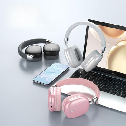 New Wireless Headset, Hifi Clear Call, Comfortable Fit with Head, Foldable, Rotatable, Stretchable. Compatible with Mobile Phones, Computers, MP3 and Other Devices. Wireless Headphones (Pink),Tiktokshopbacktoschool,Christmas Decorations,Black Friday Deals