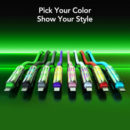 Mfish Armored Dragon I 4-In-1 Multi 240W Fast Charging Cable with USB a Type C Lightning for Iphone17&Samsung Laptops Charger